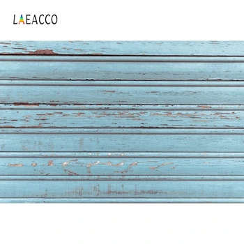 

Laeacco Blue Wooden Board Photophone Planks Vintage Texture Grunge Portrait Photography Backdrops Backgrounds For Pet Doll Baby