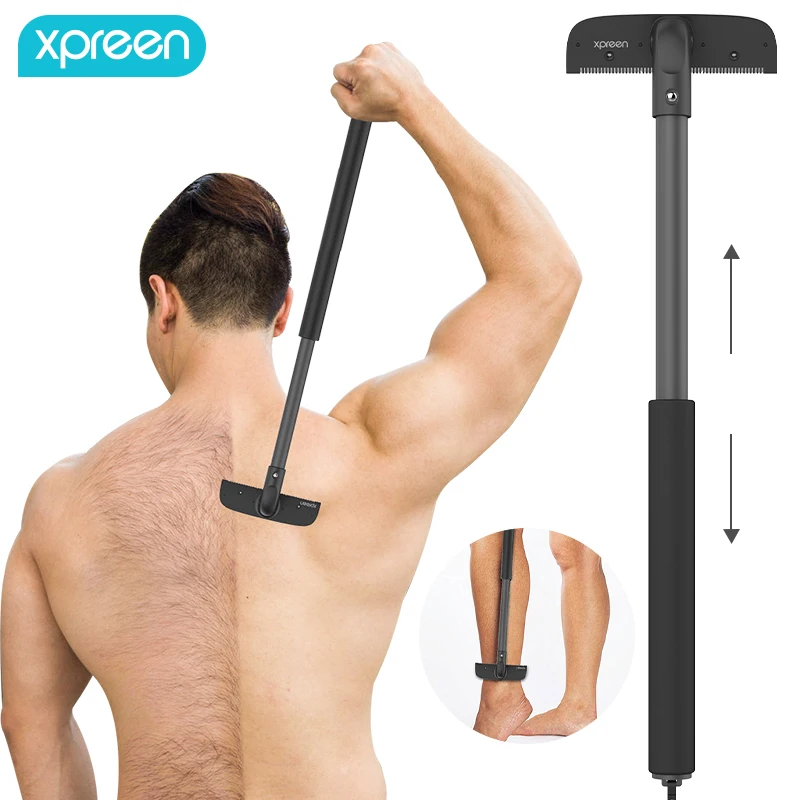 Back Shaver For Men Adjustable Stretchable Back Hair Trimmer Back