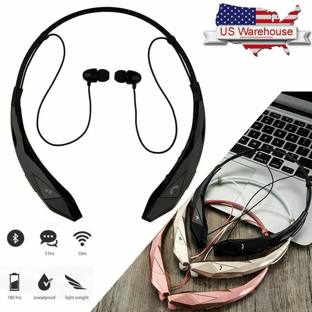 

Wireless Neckband Earphone Headset Stereo Handsfree Boys Girls Sport Earpiece with Mic for Android iOS Smartphones