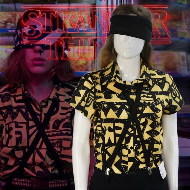 

Hot New Movie Stranger Things Cosplay Costumes Eleven T Shirt Same Style Blouse