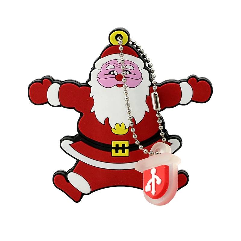 Флешка Санта Клаус Рождественский подарок сувенир с изображением лося Флешка 4 ГБ 8 16 ГБ 32 ГБ 64 ГБ 256 ГБ Флешка m& m U диск USB флэш-накопитель