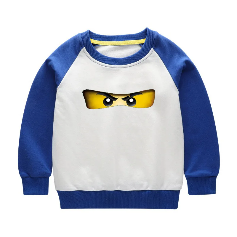 Ninjago с рисованными анимациями, хлопок, одежда с длинным рукавом толстовки с капюшоном и свитшоты для маленьких Одежда для мальчиков и девочек осенние толстовки, свитера Детские топы - Цвет: color 4