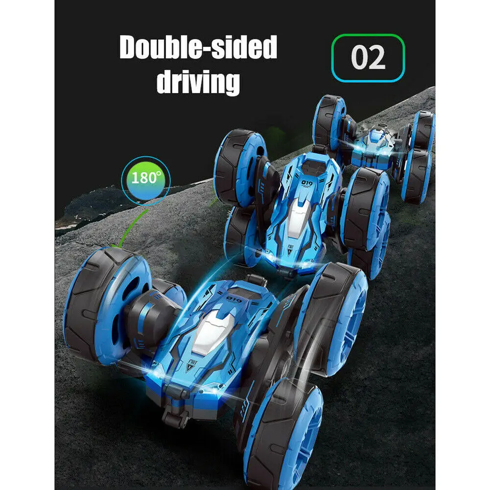 2,4 GHz RC автомобиль трюк автомобиль 4WD монстр грузовик двухсторонний вращающийся