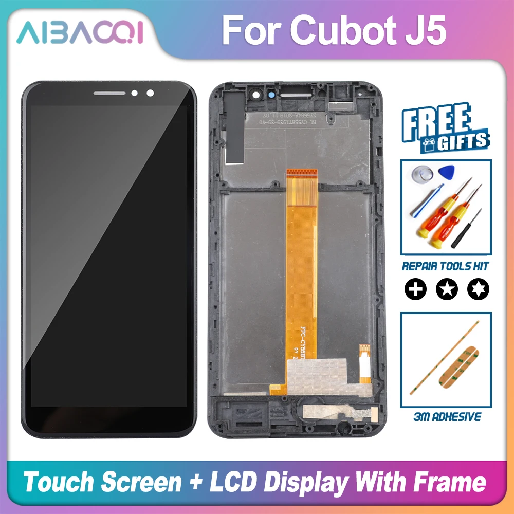 AiBaoQi Brand New 5.5 Inch Touch Screen+960x480 LCD Display+Frame Assembly Replacement For Cubot J5 Android 9.0 | Мобильные телефоны