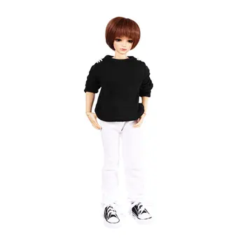 

1/4 BJD Dolls Daniel Male Makeup SD Dolls with Eyes and Full Clothes fashion dolls Girl's Toy Gift - Suntan Skin