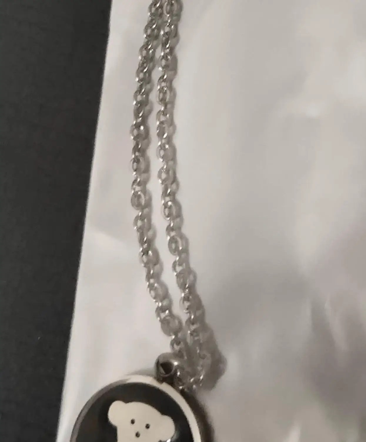 chain 45cm Горячий стиль из нержавеющий стали памятный Mama Love кулон золотой памятный милый кулон для Животного Ожерелье - Окраска металла: chain 45cm
