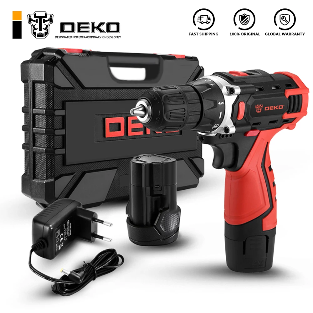 DEKO Новый Banger 12V Беспроводная сверлильная электрическая отвертка мини