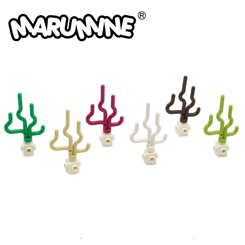 MARUMINE mar hierba Compatible 30093 de la ciudad de tallo flor Natural ciudad clásico bloques construcción juguetes educativos