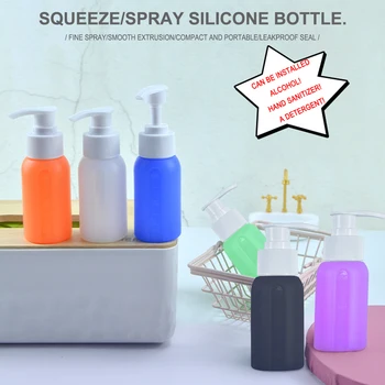 

50ml Travel Empty Hand Press Spray Bottle Portable Perfume Refillable Bottles Spray Bottle Pot Cream Box Makeup