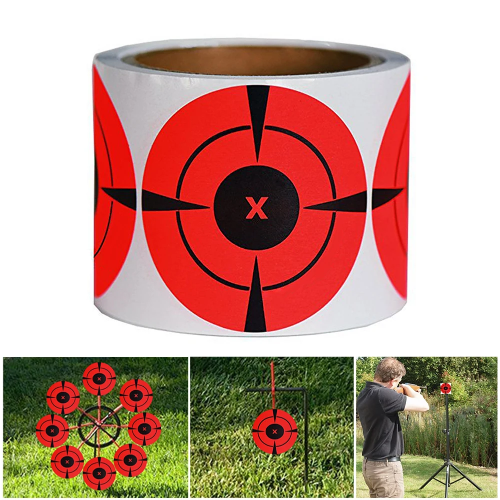 125pcs/roll 7.5 Cm Splatter Target Shooting Exercises Stickers Set For Archery Bow Hunting Shooting Practice New Dropshipping