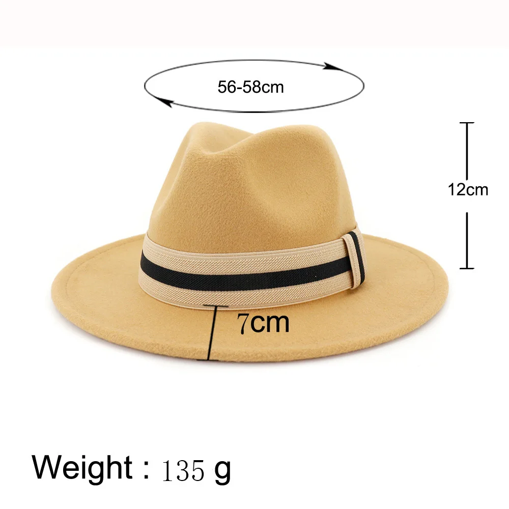 Женская Мужская шерстяная шляпа Fedora с широкими полями шерстяной джазовый танец шляпа Церковный Стиль Шляпка женская шапка-ушанка вечерние шляпы
