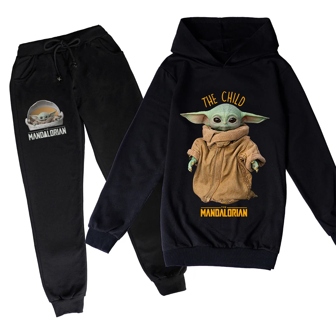 Детские комплекты одежды Disney Yoda Kawaii с принтом весенние модные детские толстовки