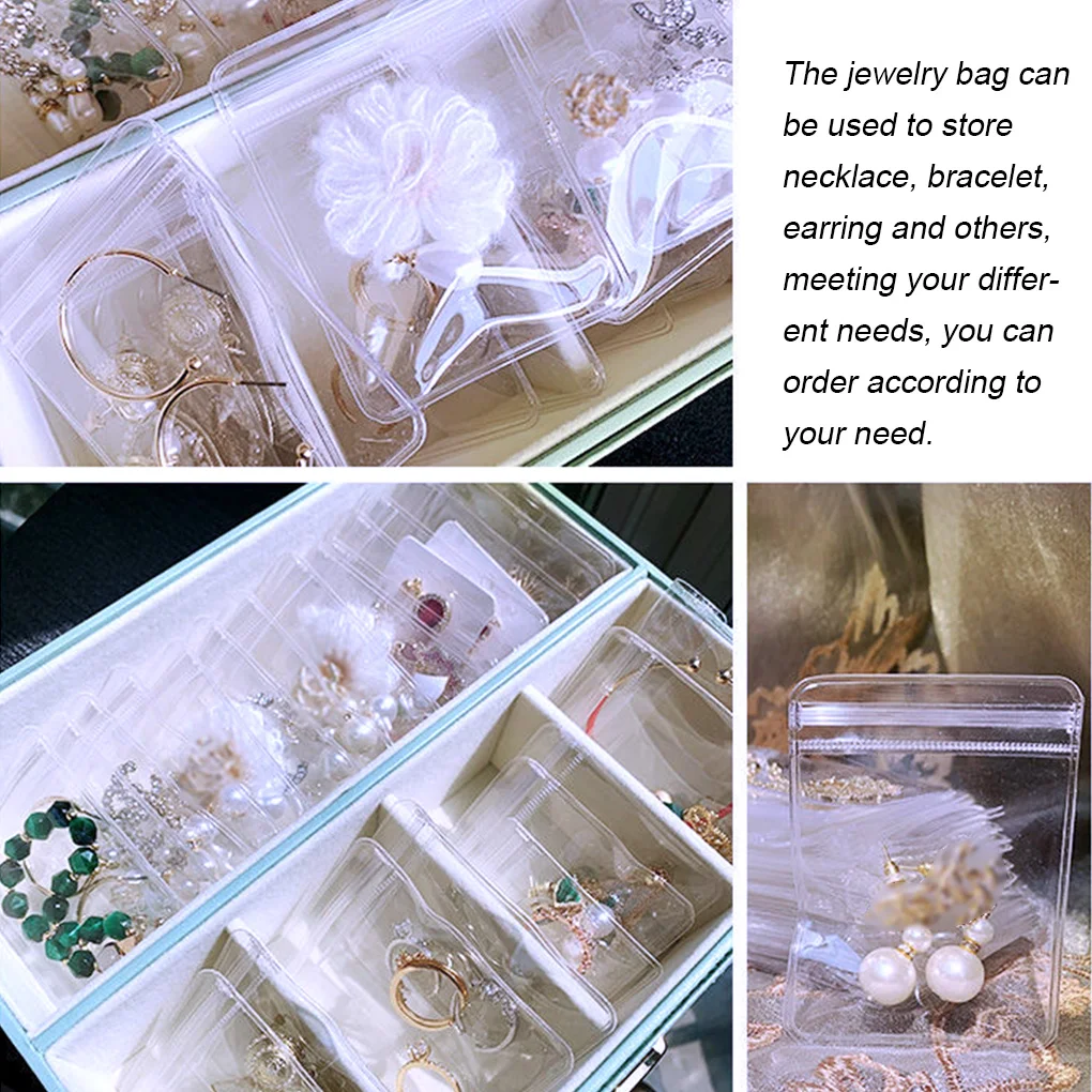 Plastic Jewelry Ziplock Bag Plastic Storage Book Jewelry Packaging