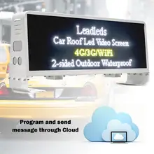 P5 двухсторонний СВЕТОДИОДНЫЙ полноцветный видео светодиодный дисплей для такси водонепроницаемый беспроводной рекламный СВЕТОДИОДНЫЙ знак размер 96 см x 32 см