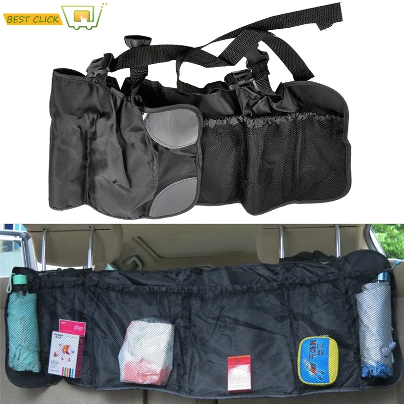 

Cargo Net Luggage Universal Auto Car Rear Seat Back Storage Bag Mesh Back Multi Pocket Hanging Bag Car Rear Trunk Organizer