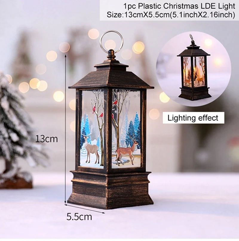 Light ornament 4 HUIRAN, Рождественский деревянный поезд, украшения, деревянные рождественские украшения для дома,, Рождественский Декор, подарок для детей, счастливый год - Цвет: Light ornament 4