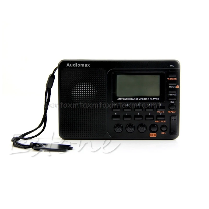 Цифровой тюнинговый ЖК-приемник TF MP3 REC плеер AM FM SW полный диапазон радио портативный N08 19 Прямая поставка
