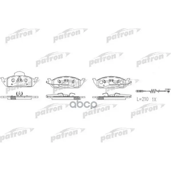Колодки Тормозные Дисковые Передн Mercedes-Benz M-Class 98-05 Patron Pbp1400 PATRON арт. PBP1400