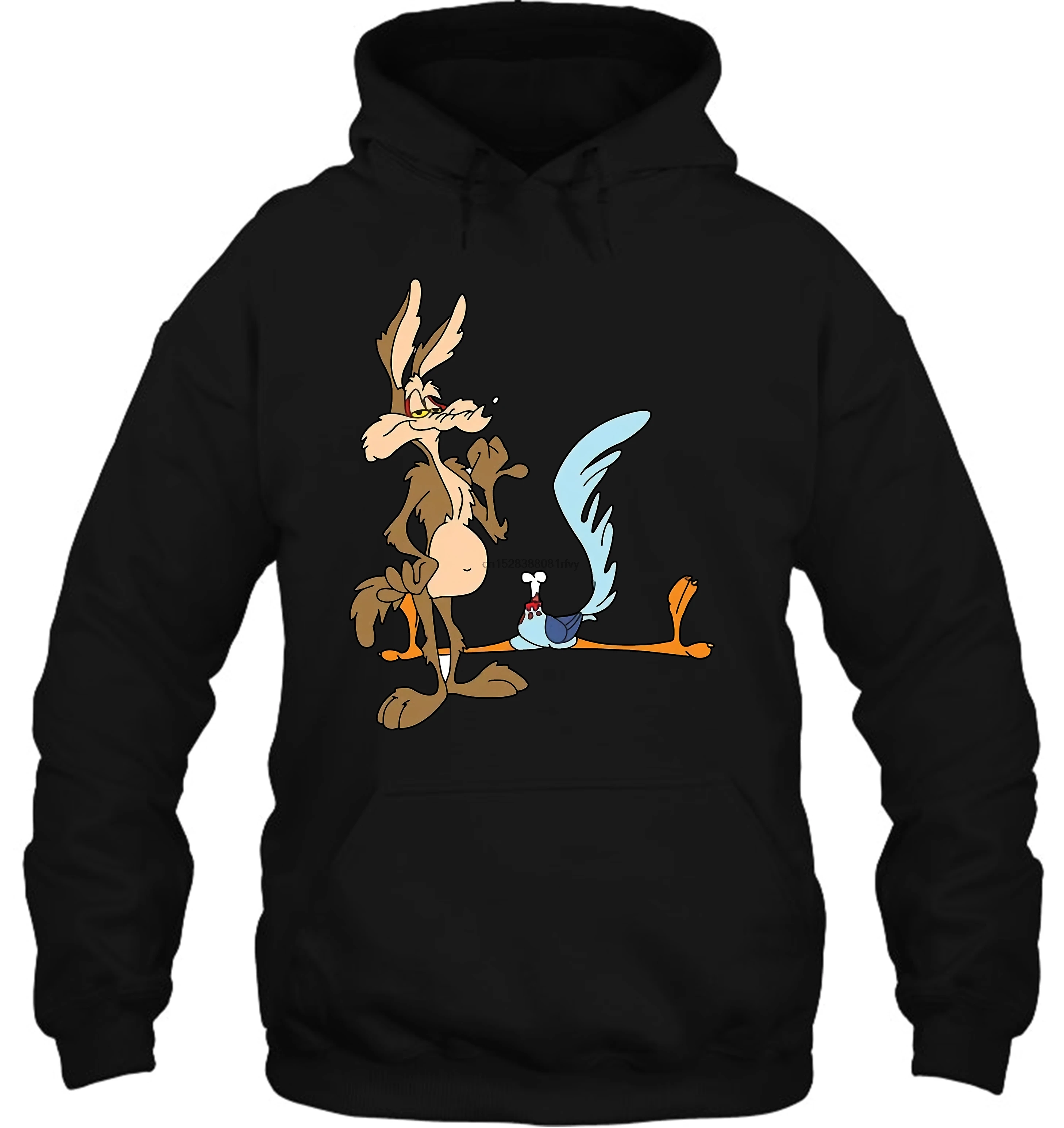 Мужская толстовка с капюшоном Wiley Coyote Looney ttes Road Runner мультфильм Забавный из США топы классная женская уличная одежда