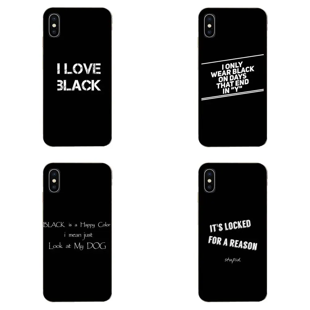 Черный-это мой счастливый цвет для Huawei Honor 5C 5X 6A 6X 7 7A 7X 8 8A 8S 8X 9 10 30 Lite Pro Y6 II Y7 Y9 Prime 2019