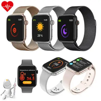 

2020 New Bluetooth Smart Watch Body Temperature Heart Rate Immunity Monitor Sport Watch Activity Fitness Tracker Wristband