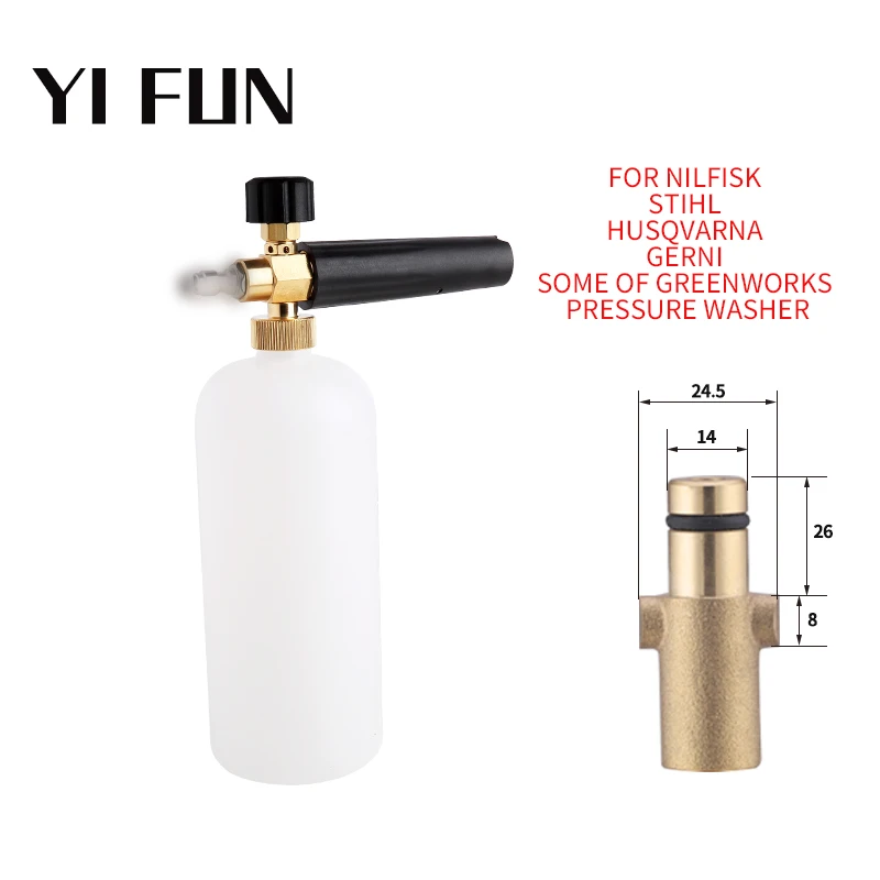 High Pressure Soap Foam Snow Lance Foam Nozzle Generator Nilfisk Stihl