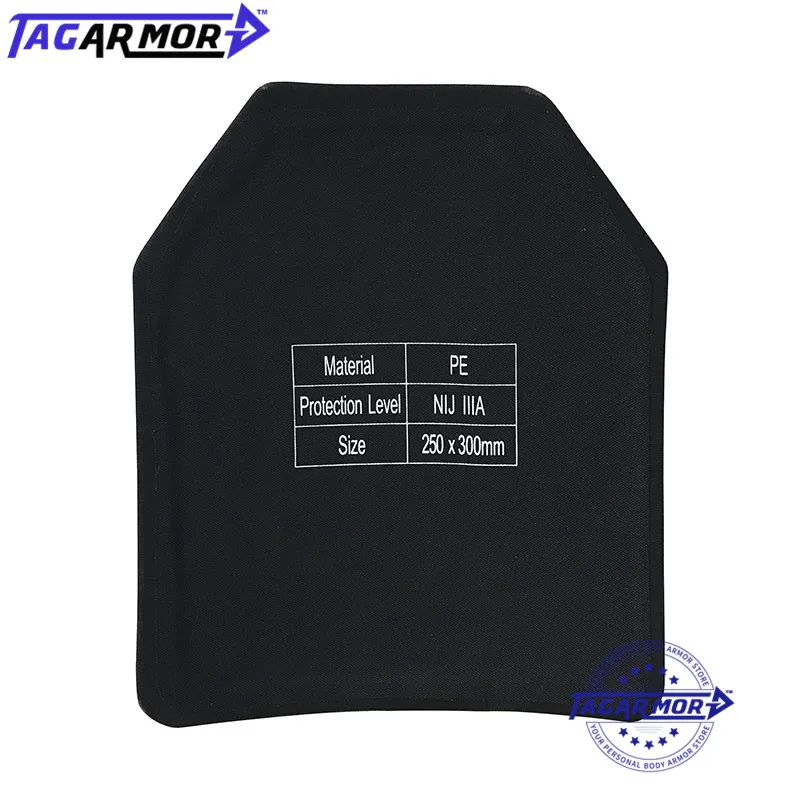 NIJ Level IIIA Ultra Lightweight Ballistic Plate Single/Multi Curve Bulletproof Plate PE  Bulletproof Body Armor Backpack Panel