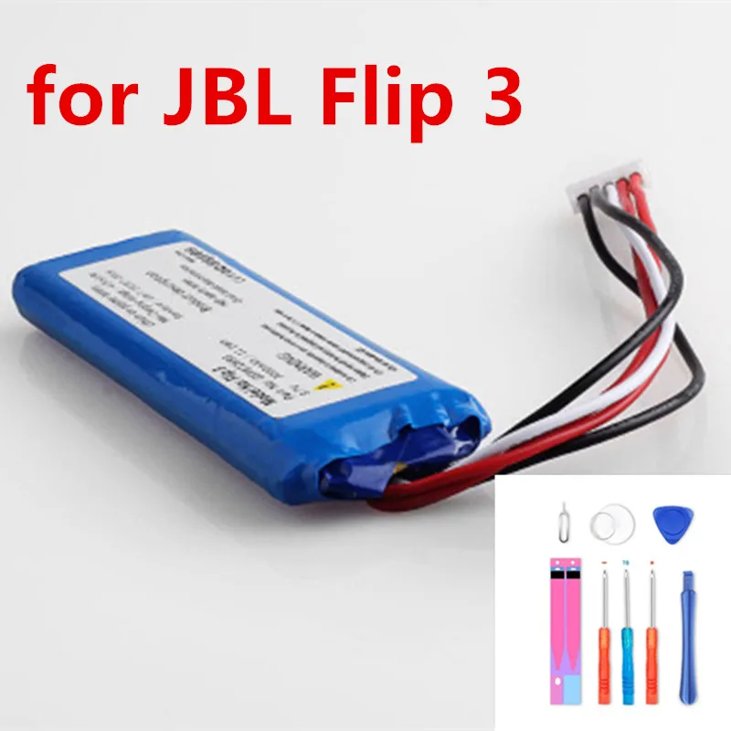Top 3000Mah Gsp872693 01 Gsp872693 Batteria Per Jbl Flip 3 Di Vibrazione 3 Grigio Di Vibrazione 4/Di Vibrazione 4 Speciale Edizione