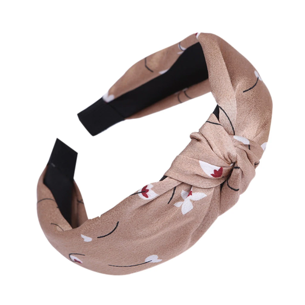 Women Headband Vintage Casual Fabric Hairband Cross Knot Elastic Hair Bands Soft Solid Girls Head Wrap Hair Band Accessories 926