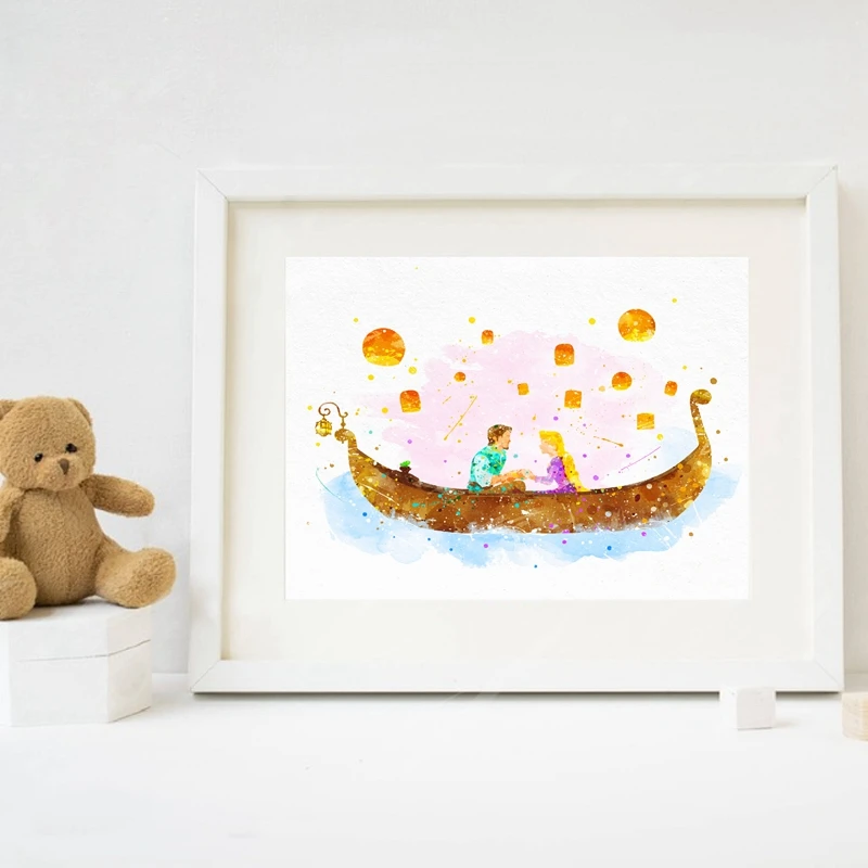 El Principito Lienzo Enmarcado Impresion Pared Deco De Dibujos