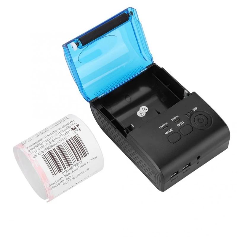 USB Серийный 5805DD Bluetooth Термопринтер для Android системы с батареей 110-240 В термопринтер с европейской вилкой