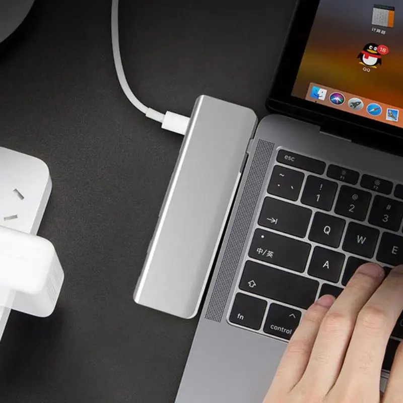 5в1 тип-c штекер до 5 Гбит/с 2 USB3.0/4 к HD HDMI/2 USB-C PD женский USB-C концентратор тип-c конвертер тип-c док-станция расширение порта