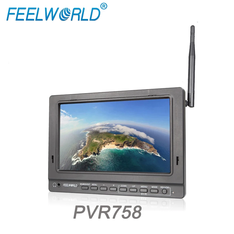 Feelworld Pvr758 Monitor Inch Fpv Monitors Dvr 5.8g 32ch Diversity  Receiver 1024x600 Ips Uav Lcd Hdmi-compatible Cable Monitor AliExpress