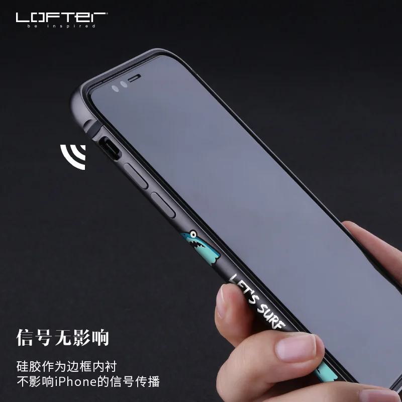 Мультяшный металлический бампер чехол для iPhone 7 8 чехол алюминиевая рама Твердый защитный чехол для Apple iPhone 7 Plus 8 Plus бампер чехол