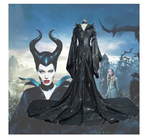 Tenue de Cosplay de la Reine Maléfique pour Femme, Robe de Barrage, Costume  Maléfique de Luxe, Chapeau, ixd'Halloween, Adulte - AliExpress