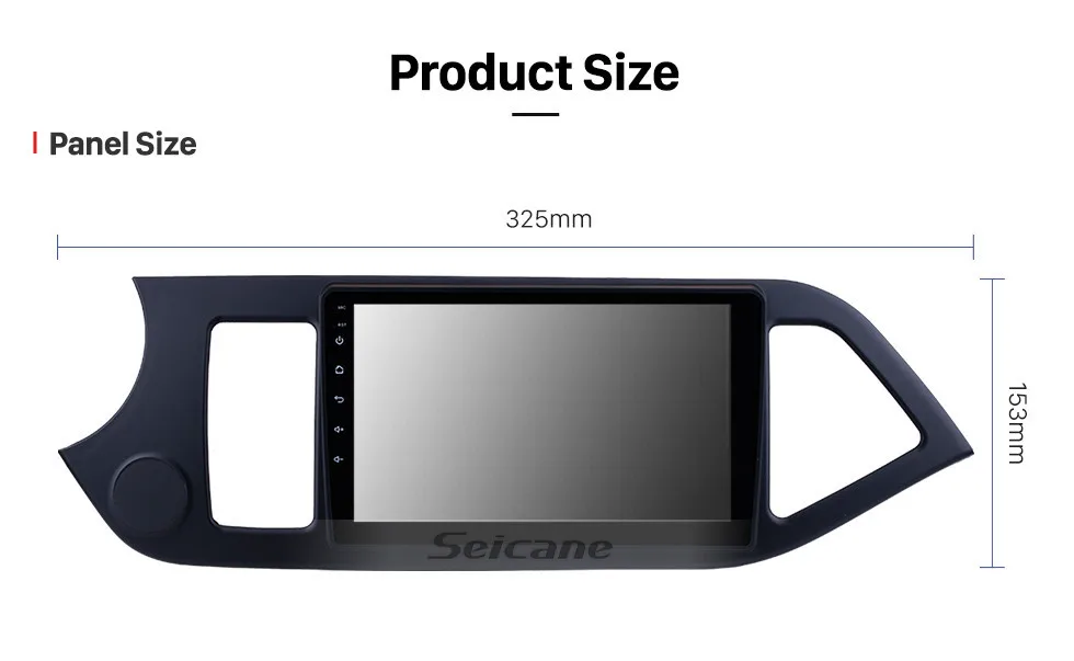 Flash Deal Seicane Android 8.1 9" 2Din Car Stereo For 2011 2012-2014 KIA PICANTO Morning GPS Navi Head Unit Steering Wheel Control TPMS DAB 13