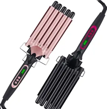 

LCD xiǎnshì 5 guǎn dàn juǎn juǎnfǎ bàng sān guǎn juǎnfǎ bàng bōlàng tou fā 21/5000 LCD display 5 tube egg roll curling iron thre