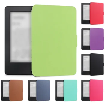

Simple Ultra Slim 6 Inch Auto Sleep Case Screen PU Leather Magnetic Closure Stylish Protective Cover For Kindle Paperwhite 1/2/3