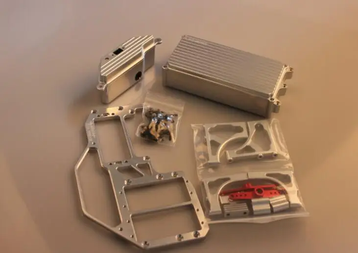 losi 5ive-T LT DTT CNC alloy dual servo tray