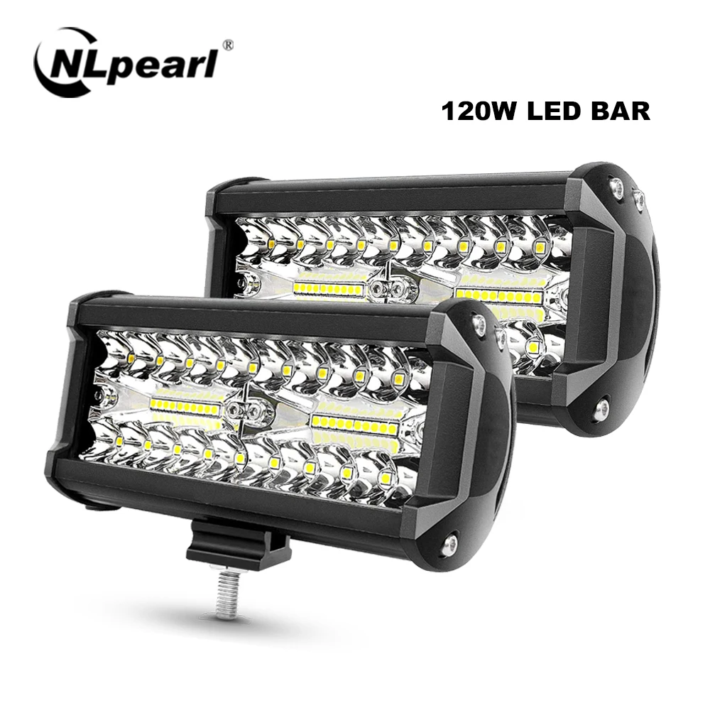 NLpearl 7 &quot120 Вт светодиодный автомобильный барный светильник для внедорожников