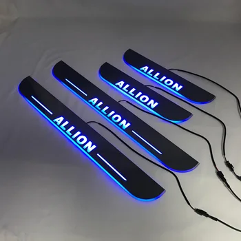 

LYQ led moving door scuff for TOYOTA ALLION ynamic door sill plate welcome lamp lining overlay Flow/fixed light