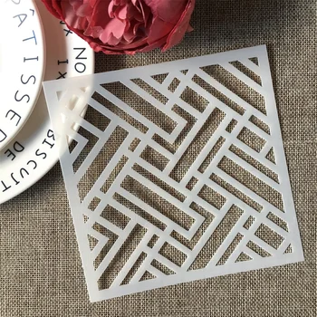 

15*15cm Mandala Rectangle Cross DIY Layering Stencils Wall Painting Scrapbook Coloring Embossing Album Decorative Template