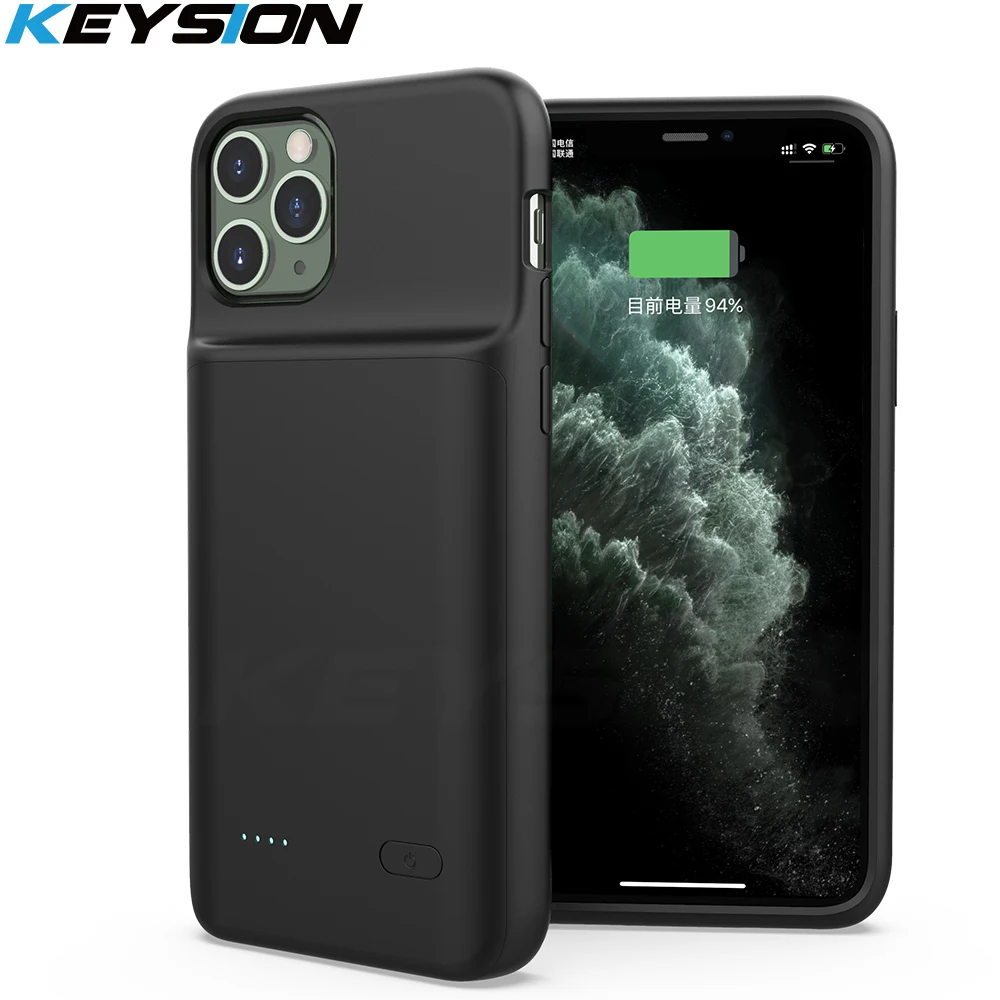 Чехол для аккумулятора KEYSION для iPhone 11 Pro 11 Pro Max Music/Sync Smart power Bank зарядное устройство чехол для iPhone X Xs Max XR