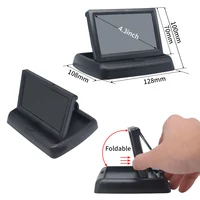 Moniteur de voiture, écran 4.3 pouces pour caméra de recul, écran LCD TFT HD numérique couleur 4.3 pouces PAL/NTSC 4