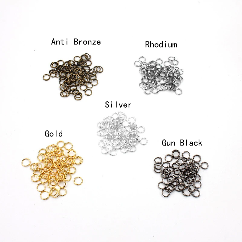 

200pcs single circle jump rings handmade necklace bracelet pendant connection accessories split ring DIY jewelry making material