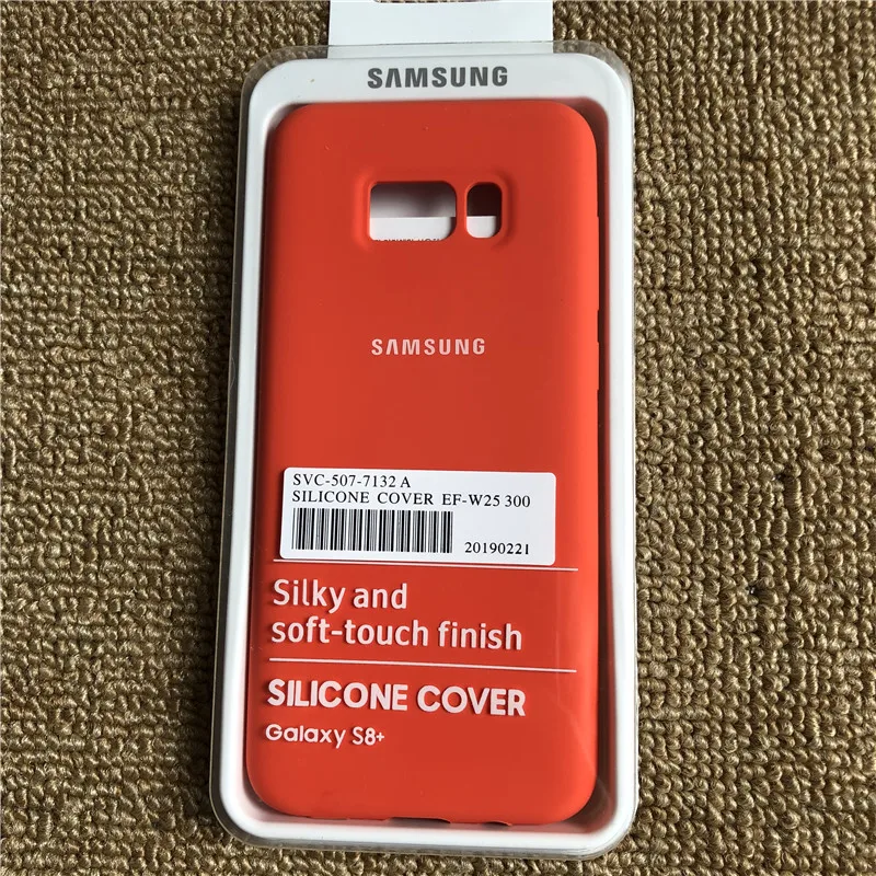 orange Чехол для samsung Galaxy s8 s8plus, закрытый силиконовый чехол, мягкий сенсорный, полный защитный чехол для Galaxy s8/8+ с коробкой - Цвет: orange