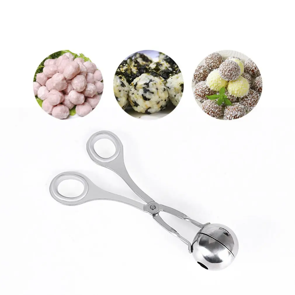 Kitchenware Meatballs Clip Stainless Steel Kitchen DIY Craft Meat Baller Cookie Dough Meatball Scoop Large