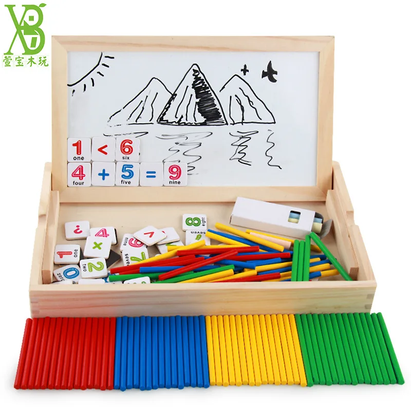 

Primary School Grade One Montessori Mathematics Teaching Aids Box Arithmetic Rods Counting Sticks Counter ENLIGHTEN Kindergarten