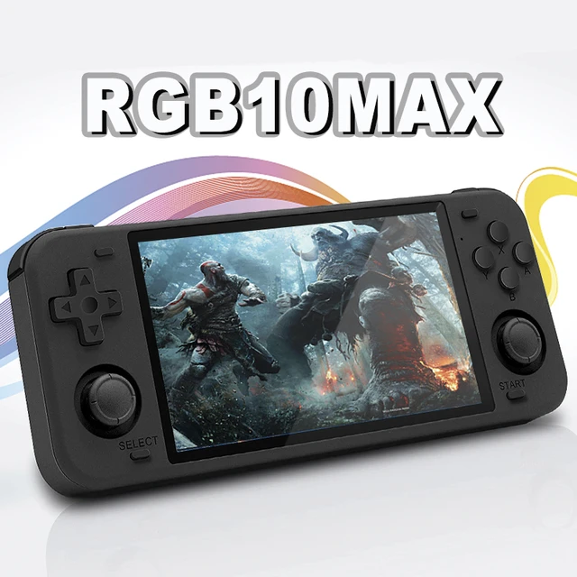 Novo powkiddy max 2 5.0 polegada retro jogador de jogos handheld