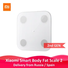 Original Xiaomi Smart Body Fat Composition Scale 2 Bluetooth 5.0 Balance Test 13 Body Date BMI Health Weight Scale LED Display